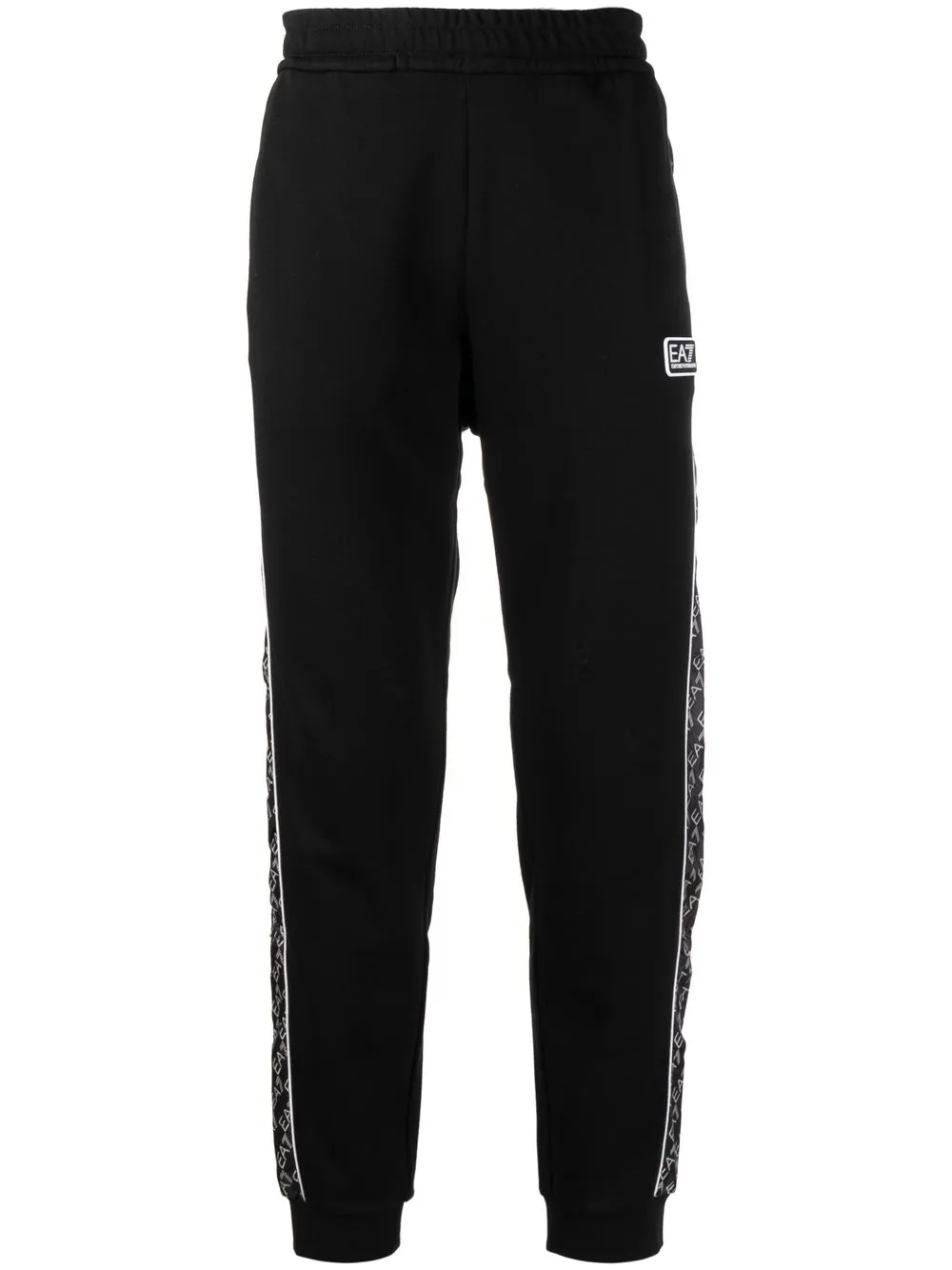 

Ea7 Emporio Armani pants con franja del logo - Negro