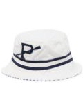 Polo Ralph Lauren logo-patch cotton bucket hat - White