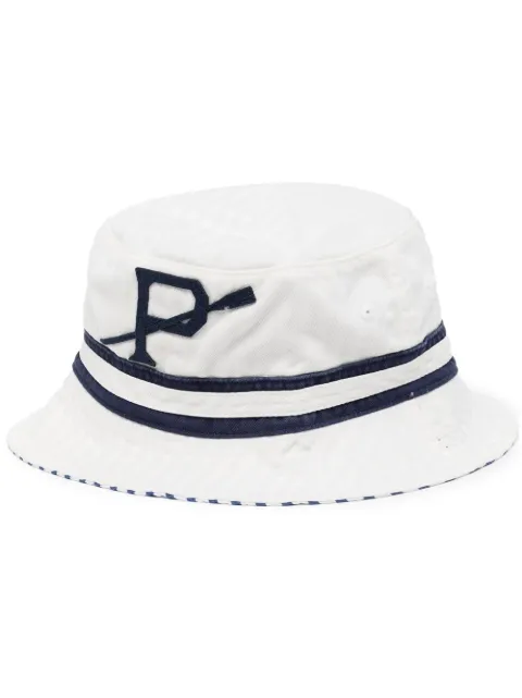 Polo Ralph Lauren logo-patch cotton bucket hat
