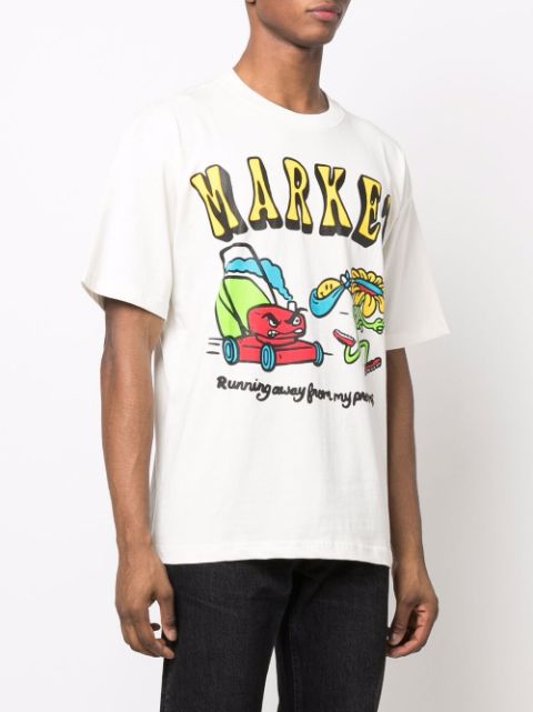 Shop MARKET logo-print T-shirt with Express Delivery - FARFETCH