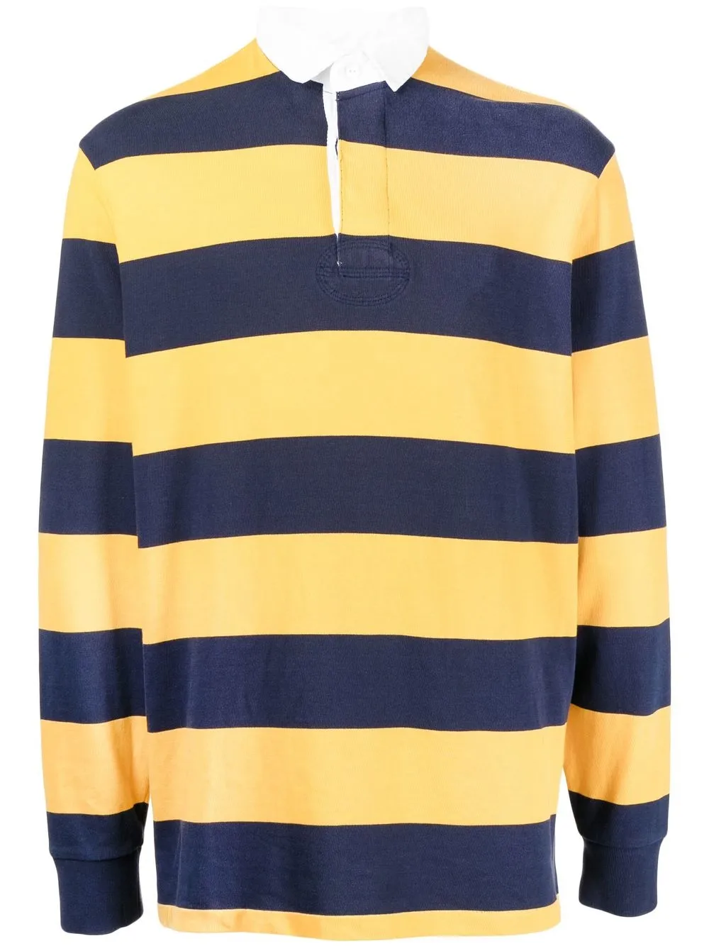 striped cotton polo shirt