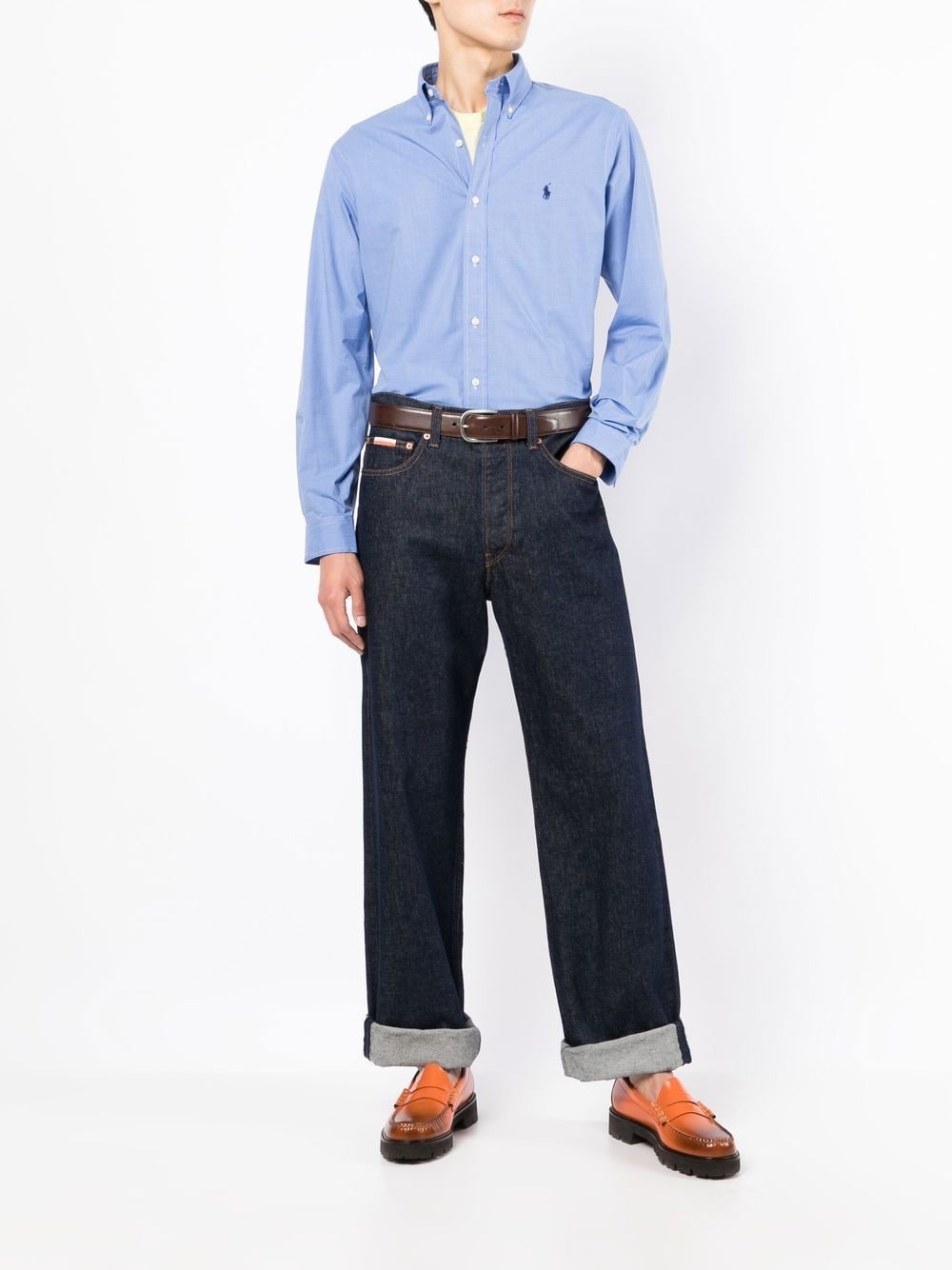  Polo Ralph Lauren Button-down Cotton Shirt - Blue 