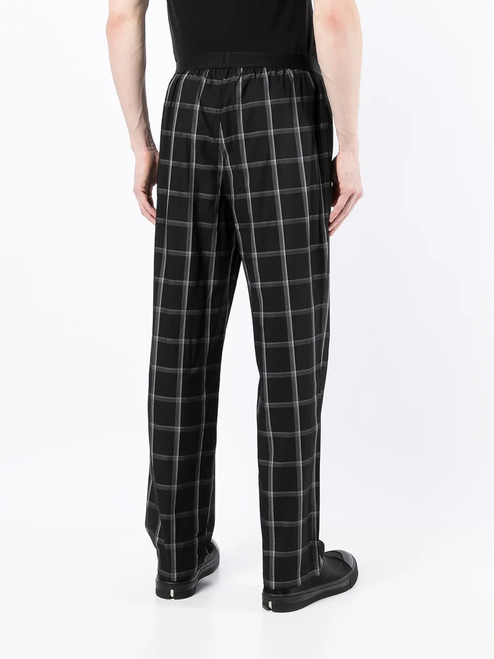 фото Boss зауженные брюки в клетку