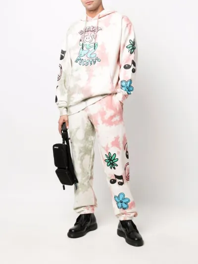 tie-dye cotton track pants | MARKET 