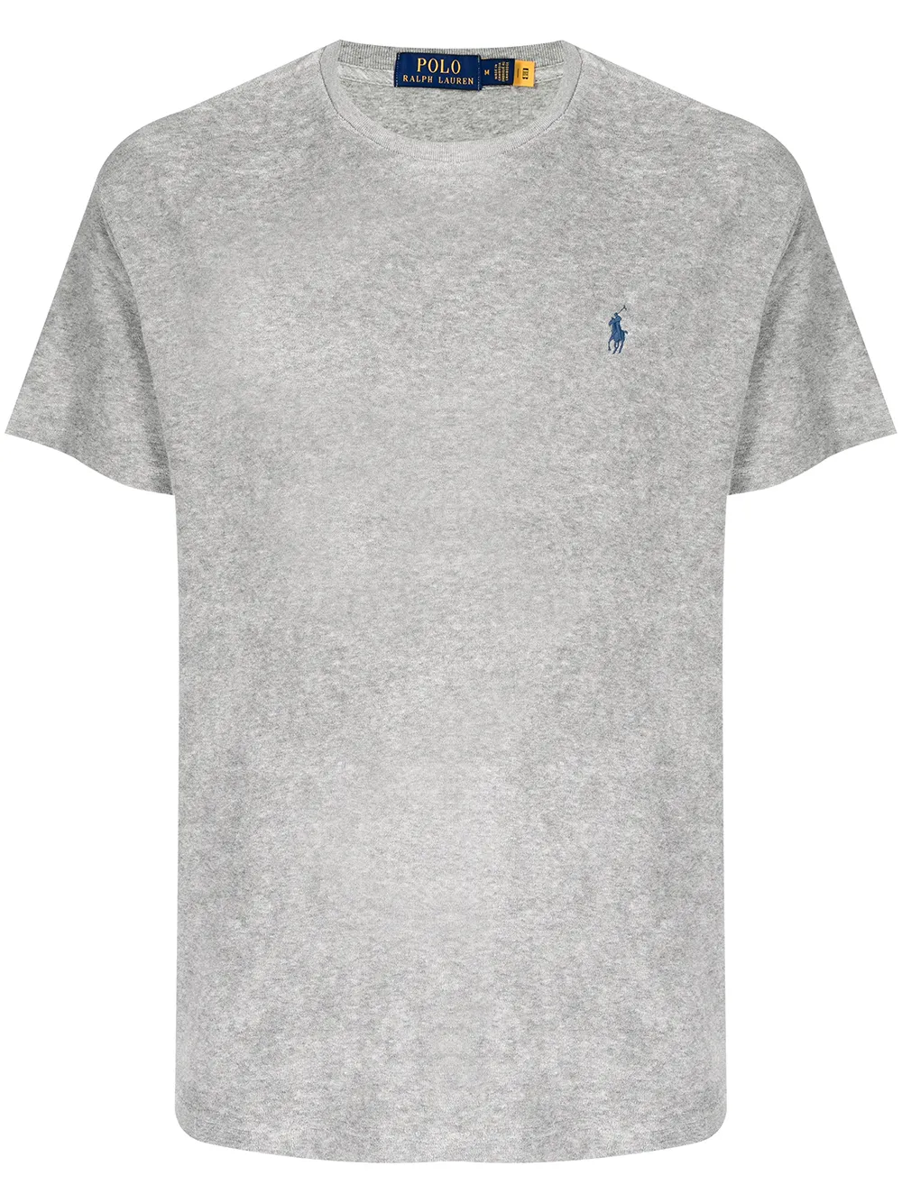 

Polo Ralph Lauren playera con logo bordado y efecto envejecido - Gris