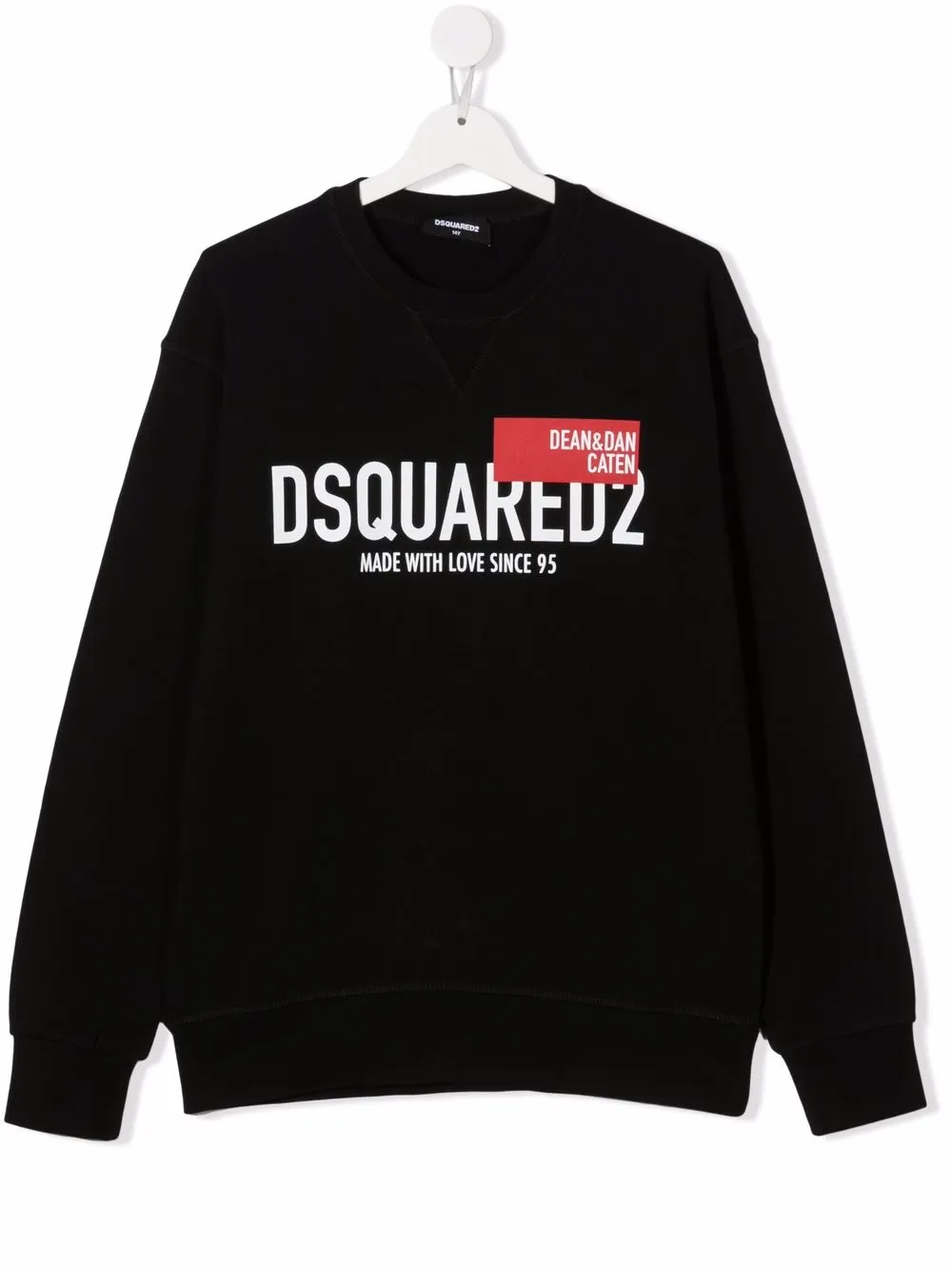 

Dsquared2 Kids TEEN logo-print long-sleeve sweatshirt - Black