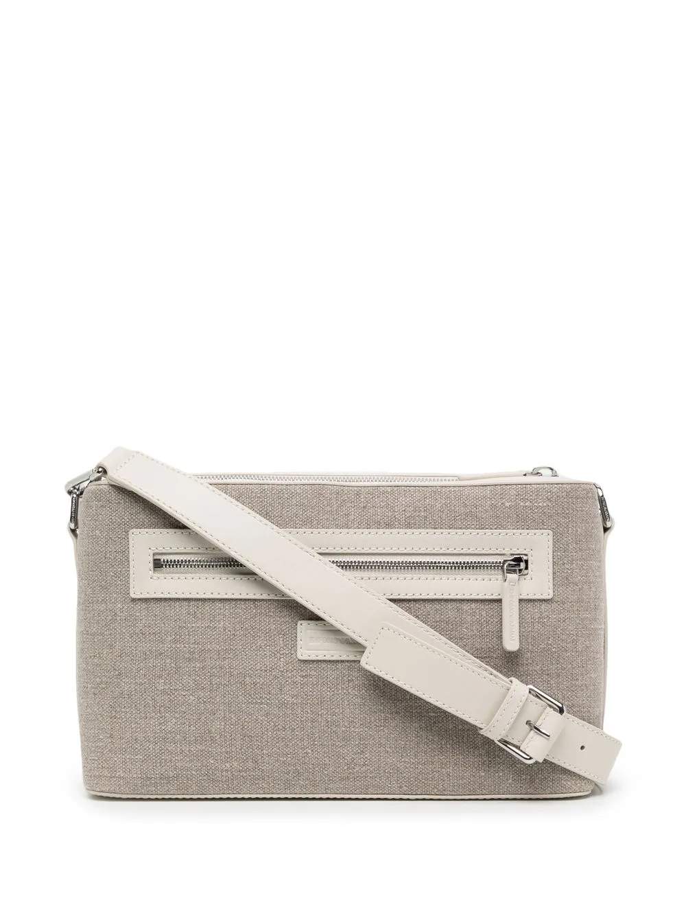 

Emporio Armani bolsa de hombro con ribete en contraste - Blanco