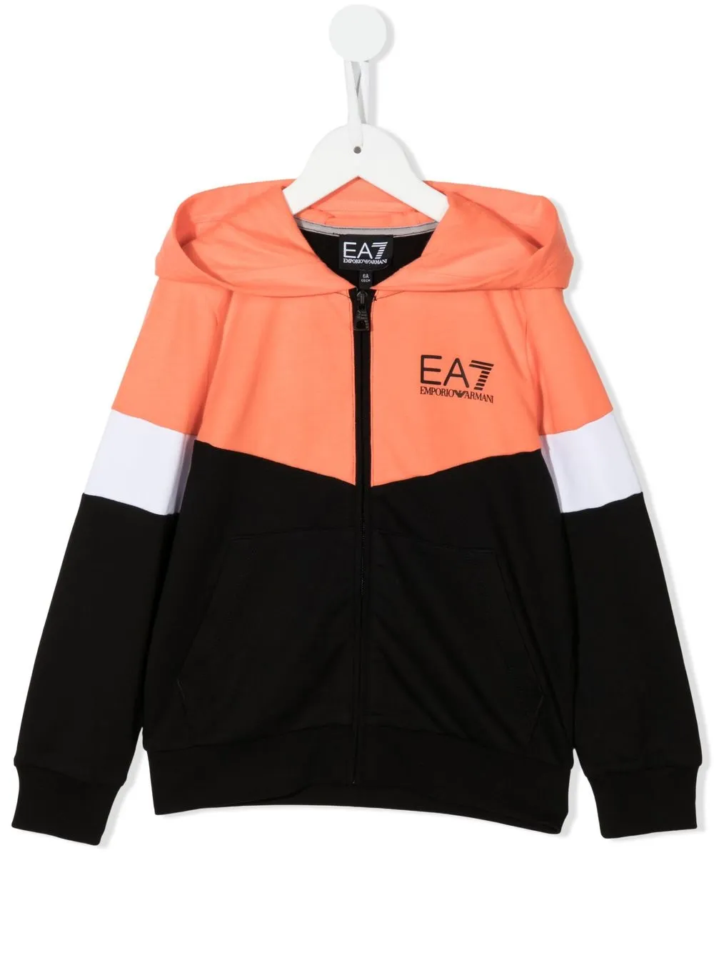 

Ea7 Emporio Armani logo-print zip-up hoodie - Black