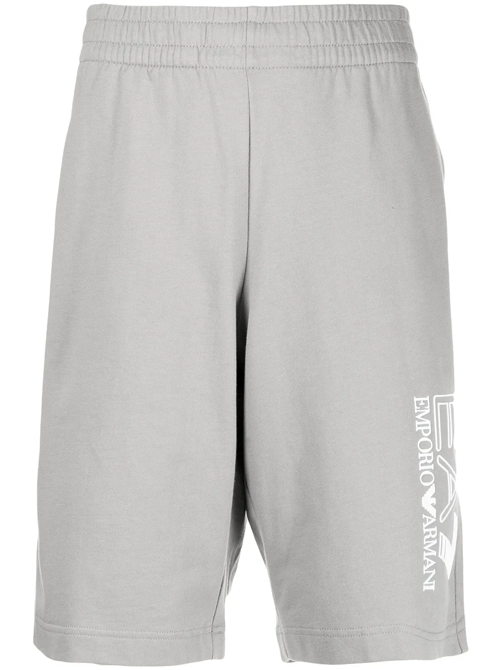 

Ea7 Emporio Armani logo-print Bermuda shorts - Grey