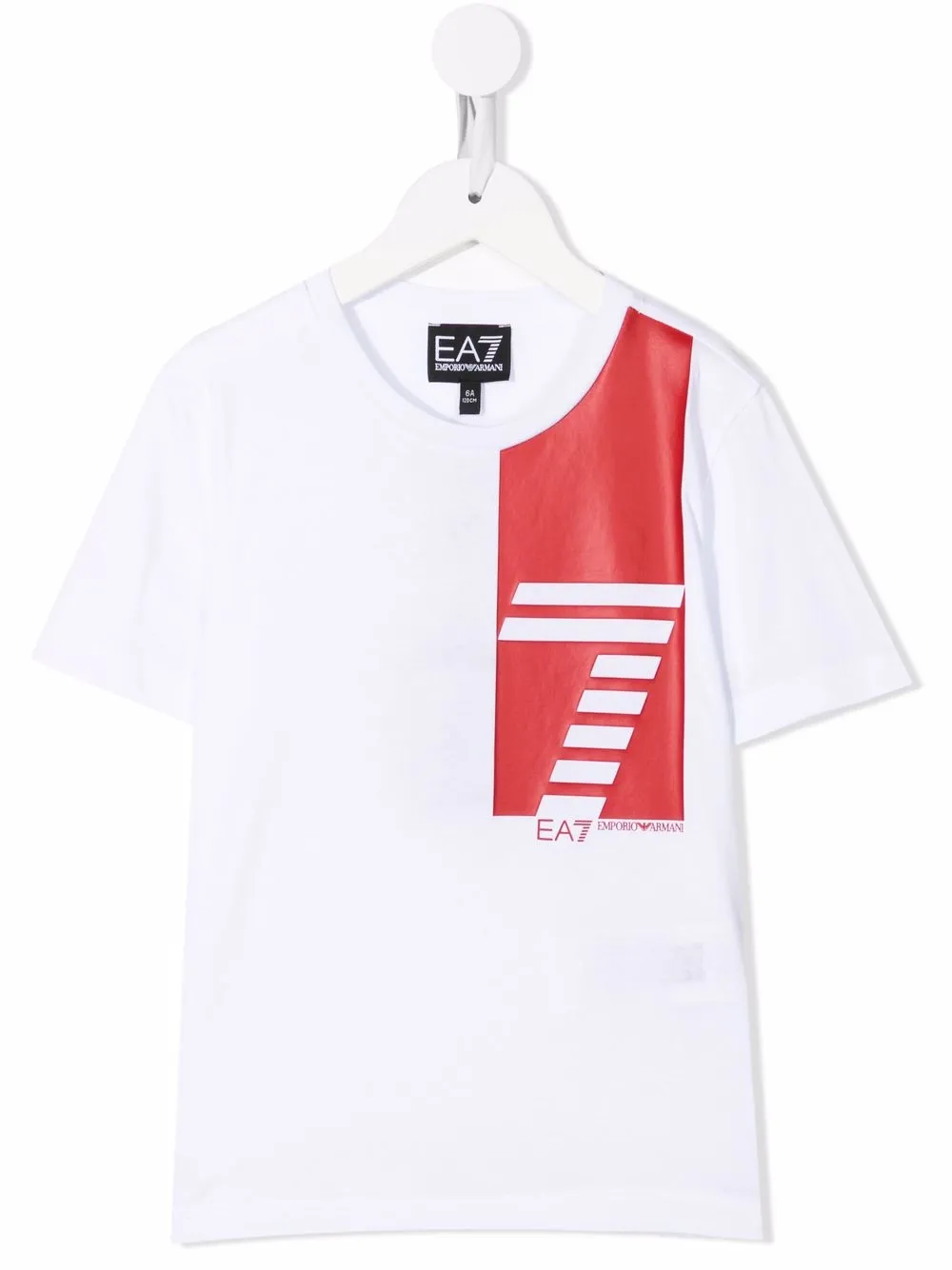 

Ea7 Emporio Armani playera con logo estampado - Blanco