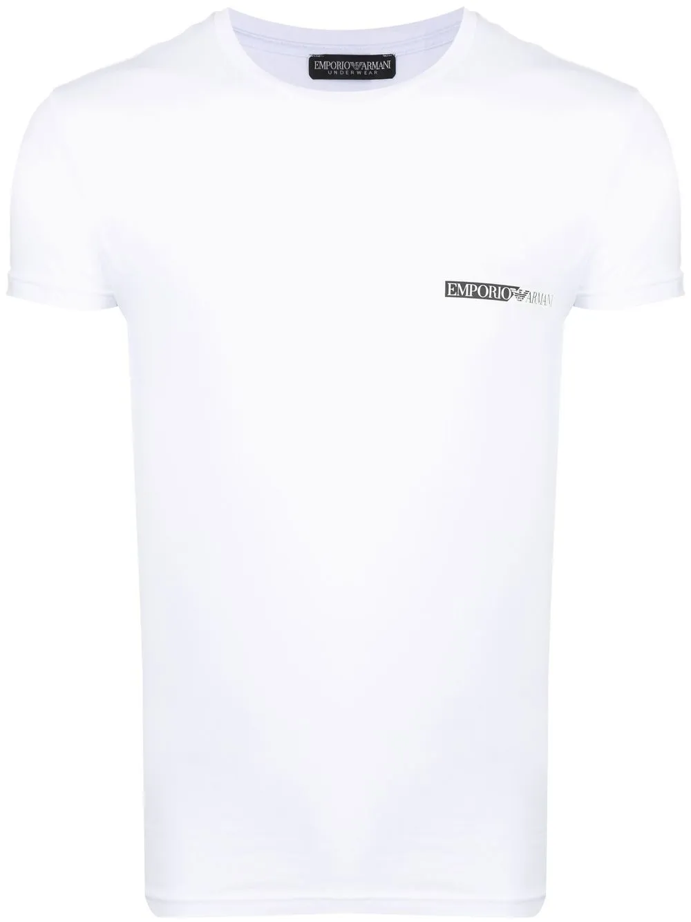 

Emporio Armani playera manga corta con logo estampado - Blanco