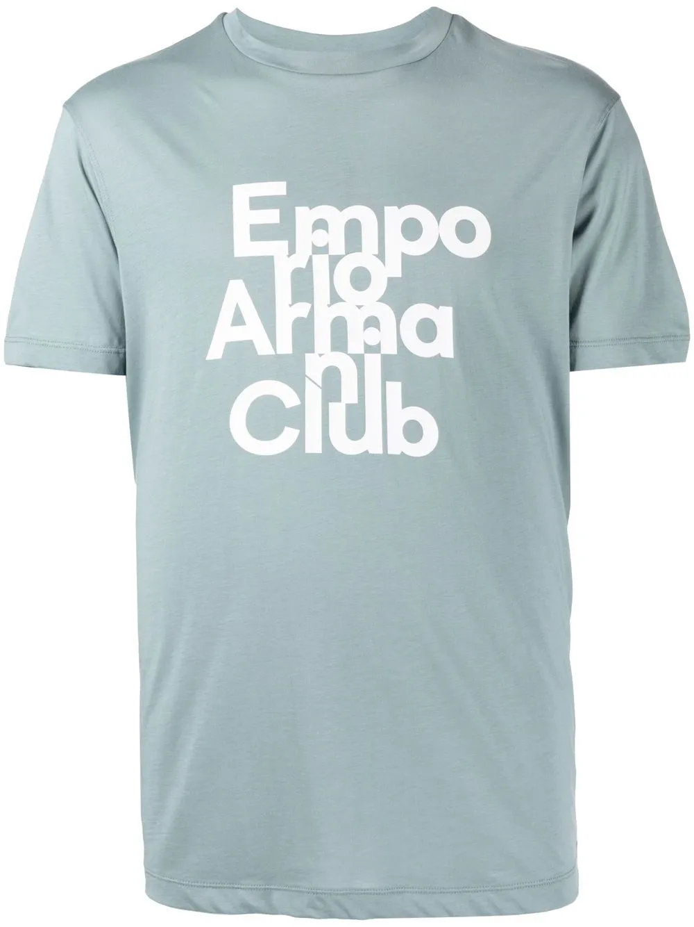 

Emporio Armani playera con logo estampado - Azul