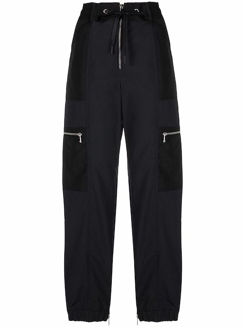 Moncler drawstring zip trousers