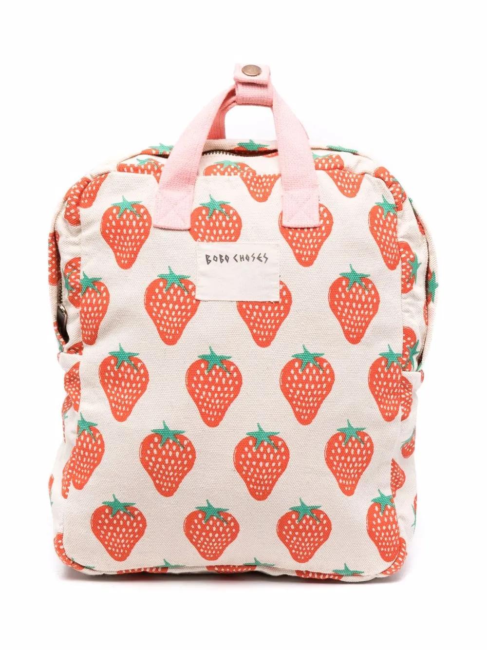 Bobo Choses strawberry-print zip-up backpack