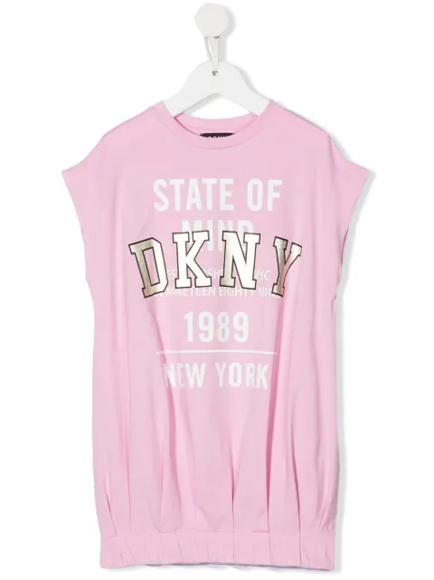 Dkny Kids logo print T-shirt dress