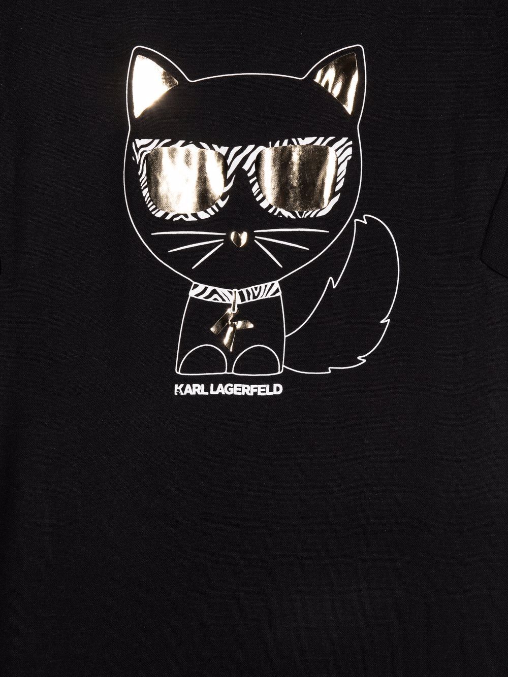 фото Karl lagerfeld kids платье-футболка с логотипом