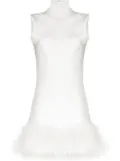 16Arlington Umiko feather-trimmed mini dress - White