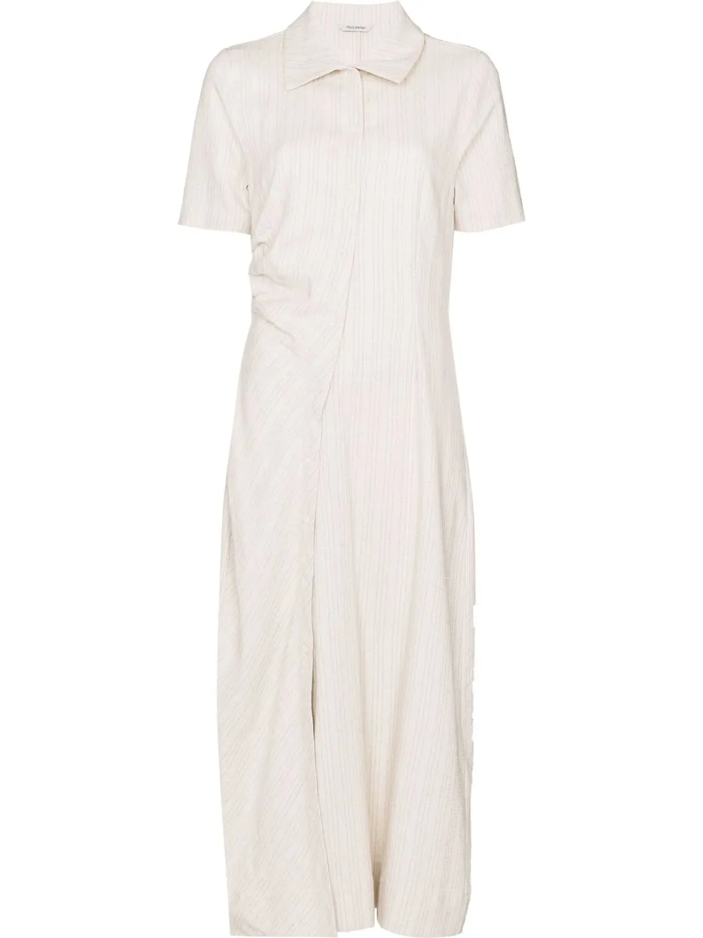 

Holzweiler vestido camisero Pepp midi - Neutro