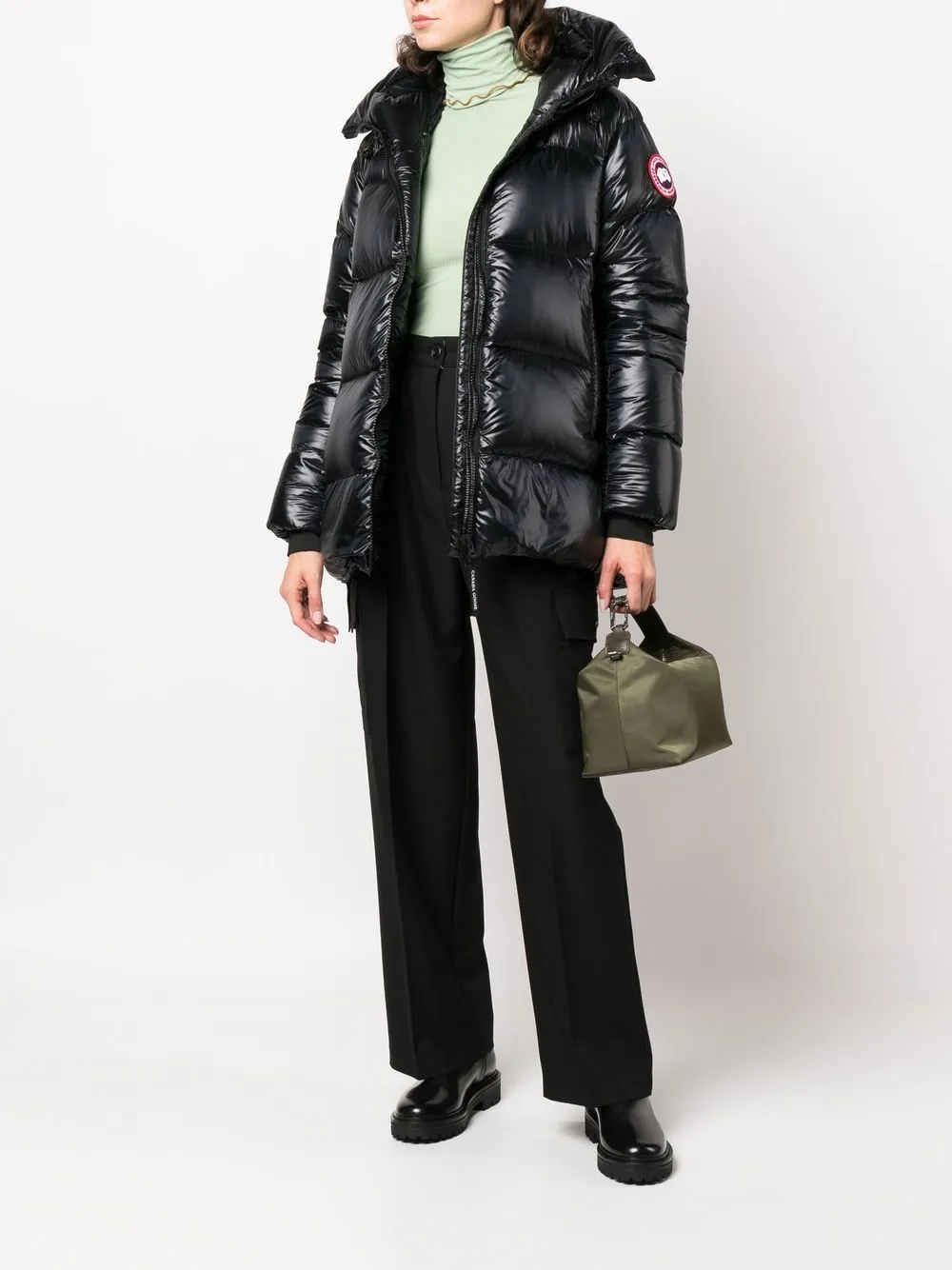 Canada Goose Lang donsjack - Zwart