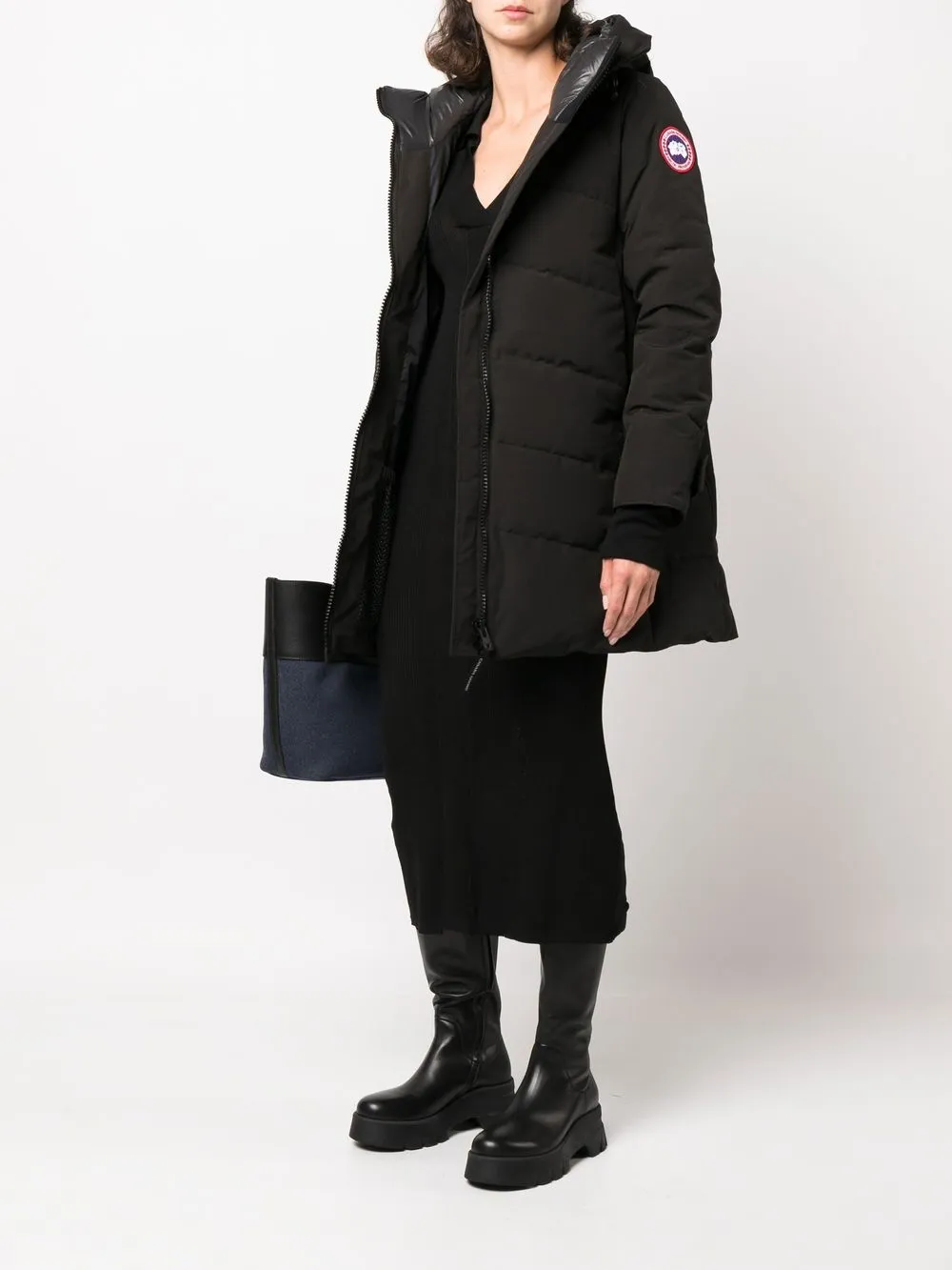 Canada Goose Parka met capuchon - Zwart