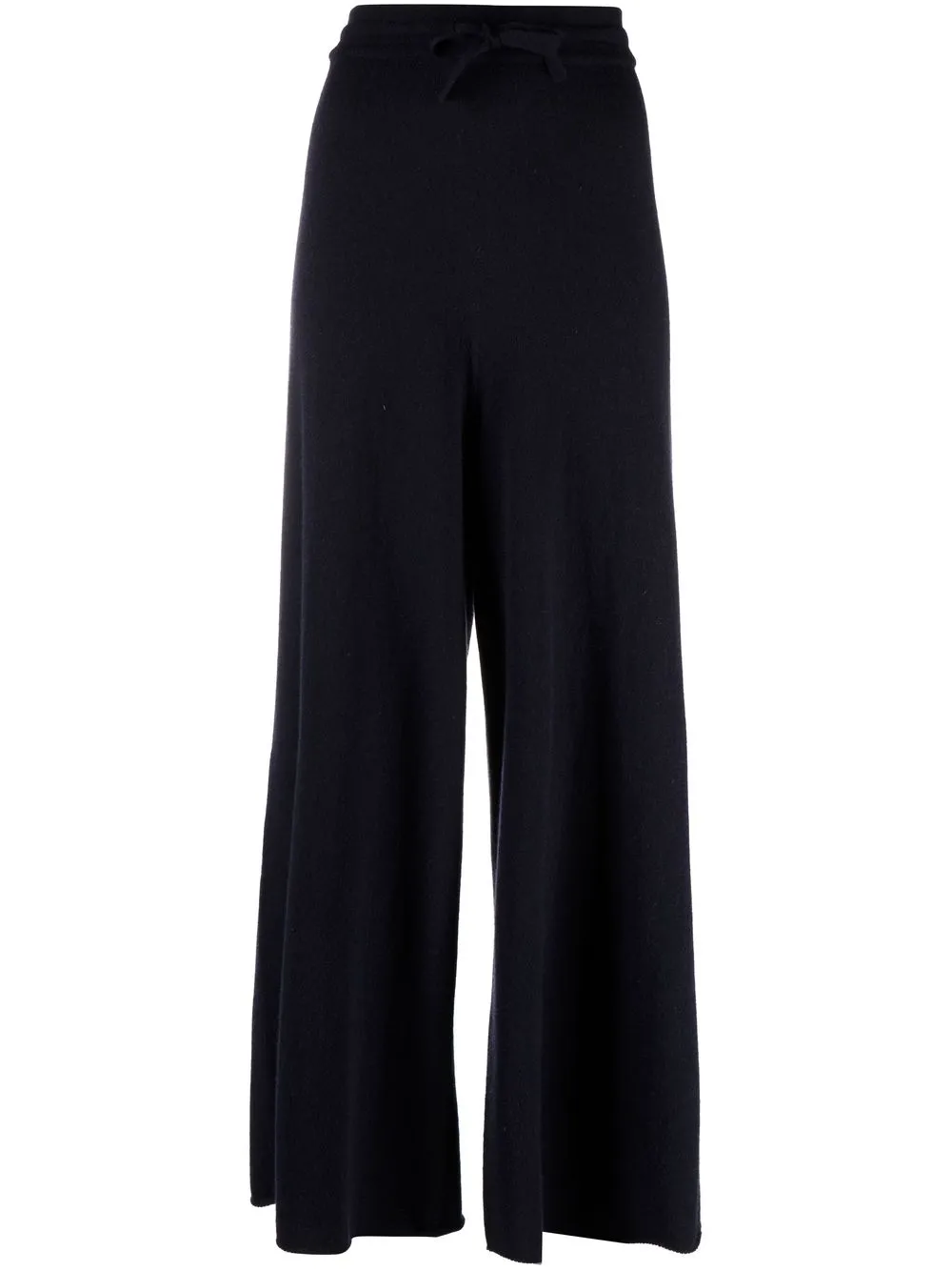 wide-leg cashmere track pants