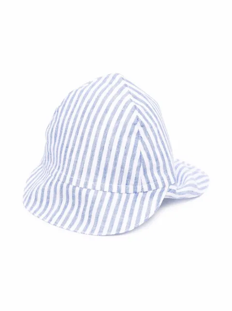 Emporio Armani Kids striped cotton hat