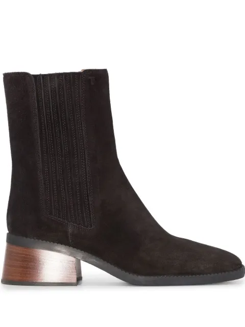 Tod's square-toe 55mm ankle boots