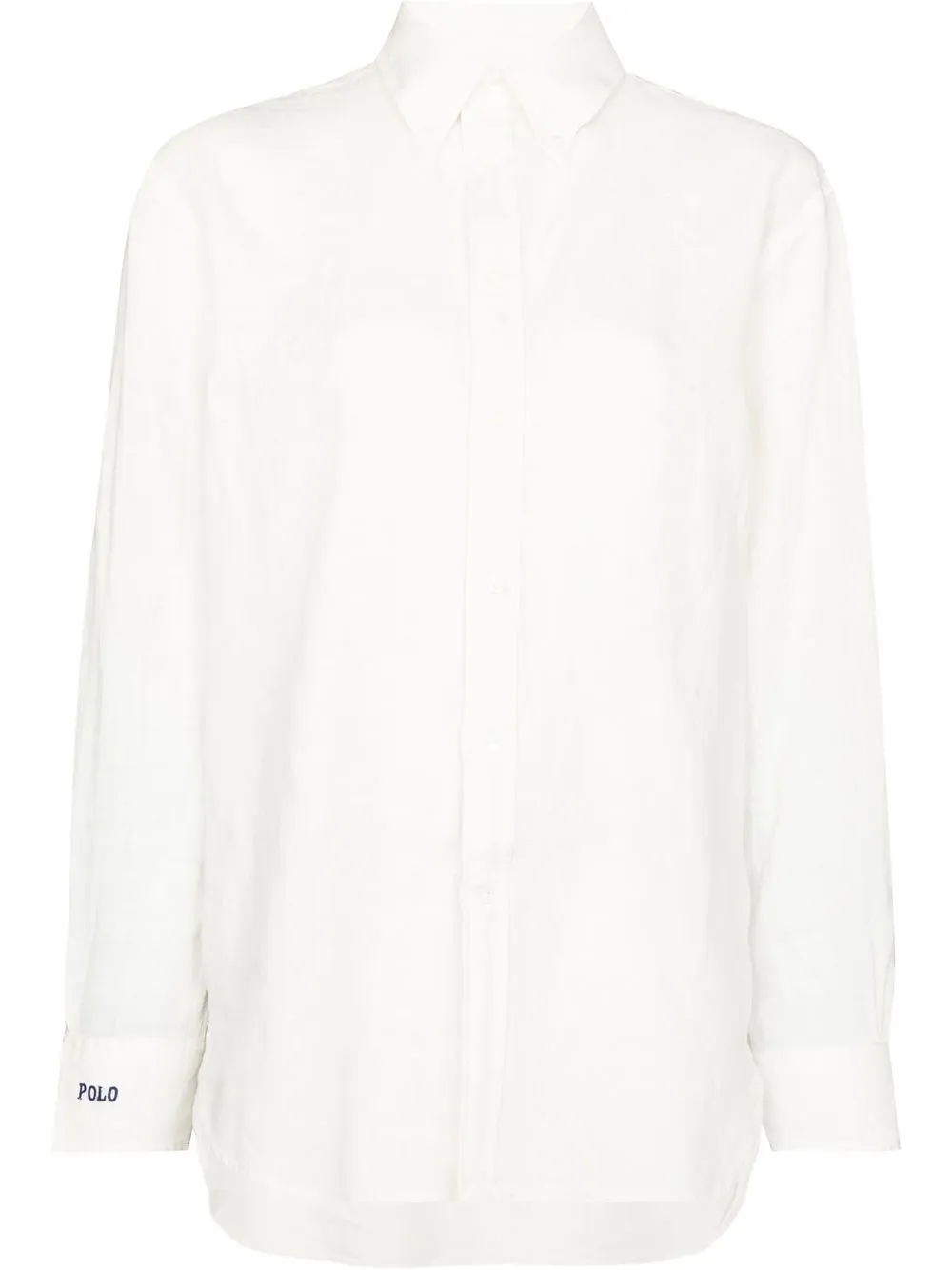 

Polo Ralph Lauren logo-embroidered linen shirt - White