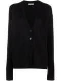 Jil Sander oversized wool cardigan - Black