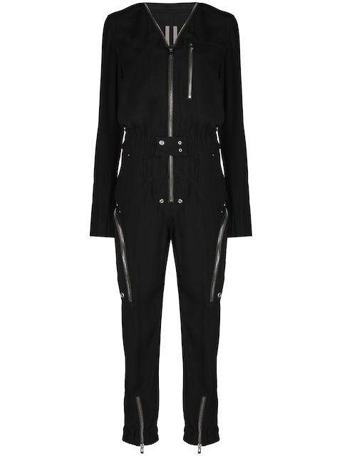 Rick Owens Larry zip-detail jumpsuit