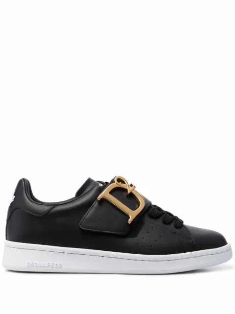 DSQUARED2 logo-plaque touch-strap sneakers