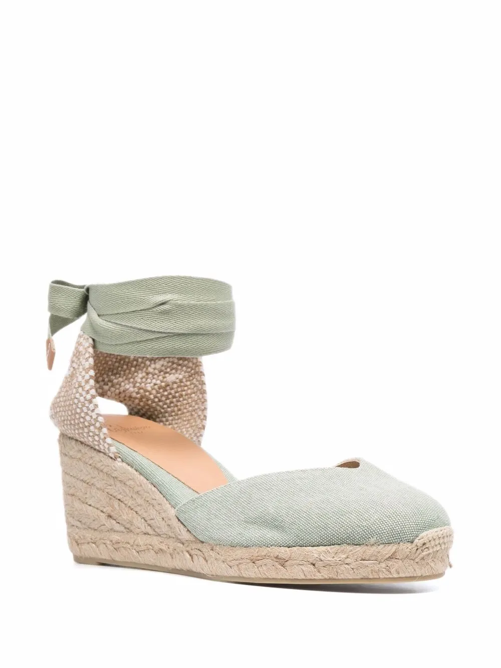 Castañer wedge-heel espadrille sandals Green