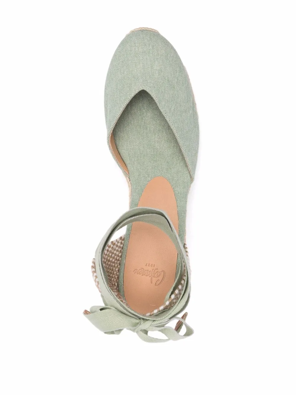 Castañer wedge-heel espadrille sandals Green