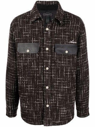 Thom Browne Denim-Tweed Shirt Jacket