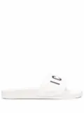 DSQUARED2 logo-print slides - White