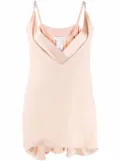 Fabiana Filippi V-neck metallic strap top - Pink