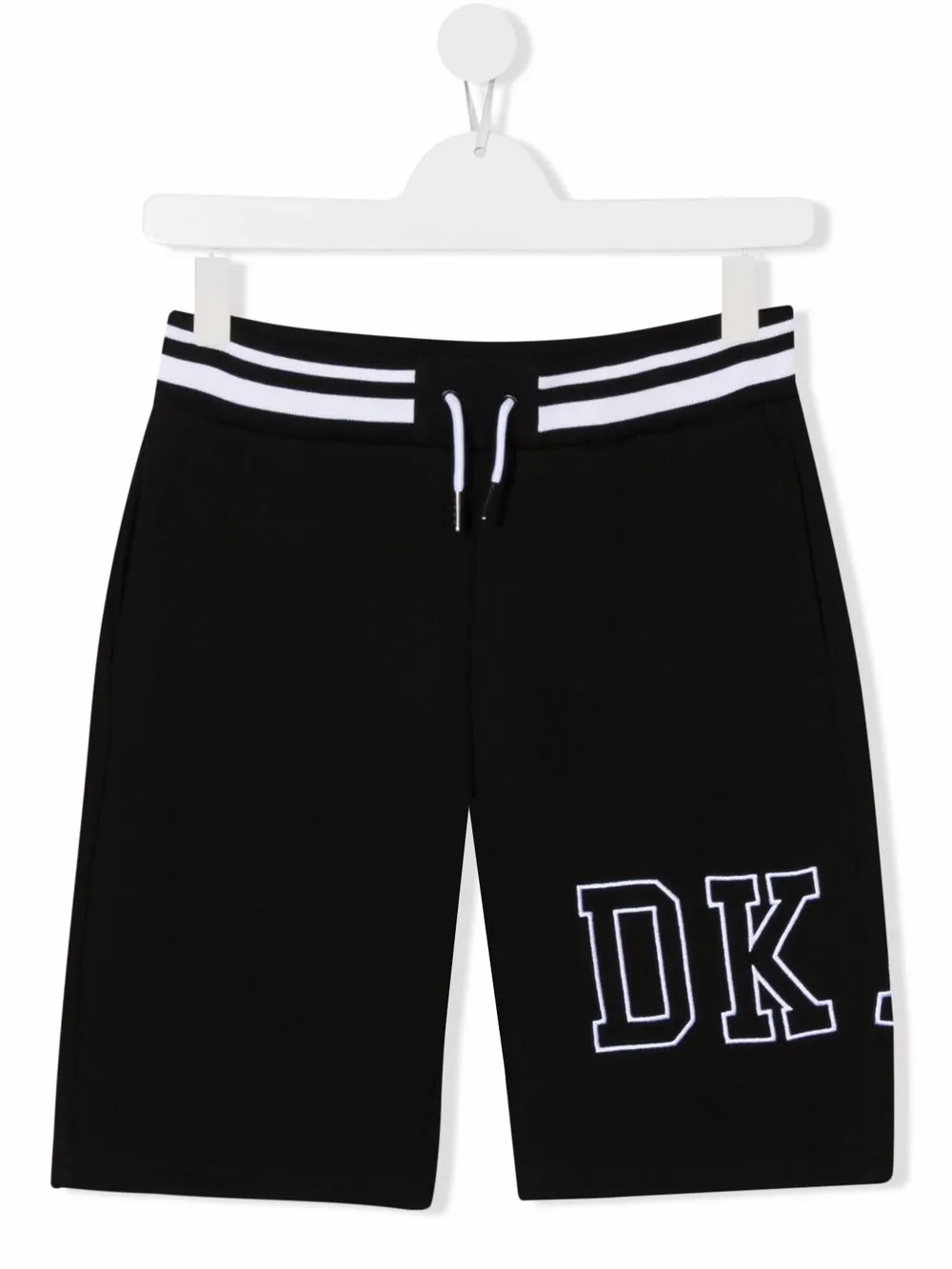 

Dkny Kids shorts deportivos con logo bordado - Negro