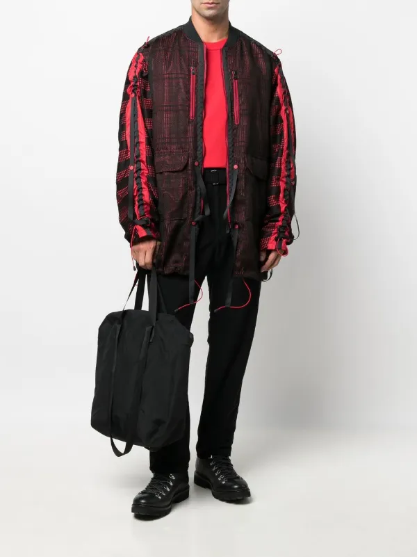 White Mountaineering メッシュパネル ジャケット | ブラック