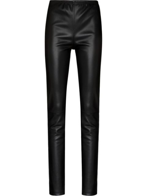 MM6 Maison Margiela faux-leather leggings