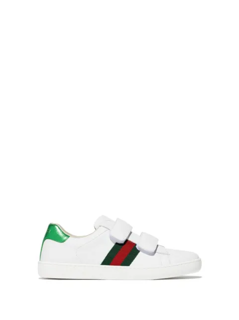Gucci Kids Web-stripe low-top sneakers