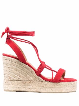 Castañer Berta lace-up Wedge Espadrilles - Farfetch