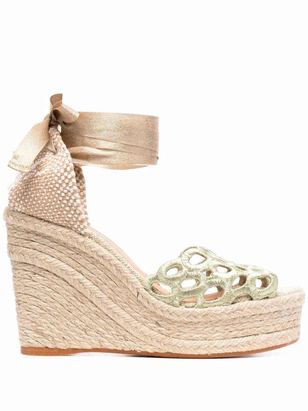 

Castañer jacinta woven wedge sandals - Gold