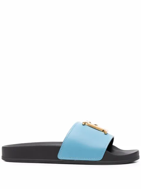 DSQUARED2 logo-plaque open-toe slides