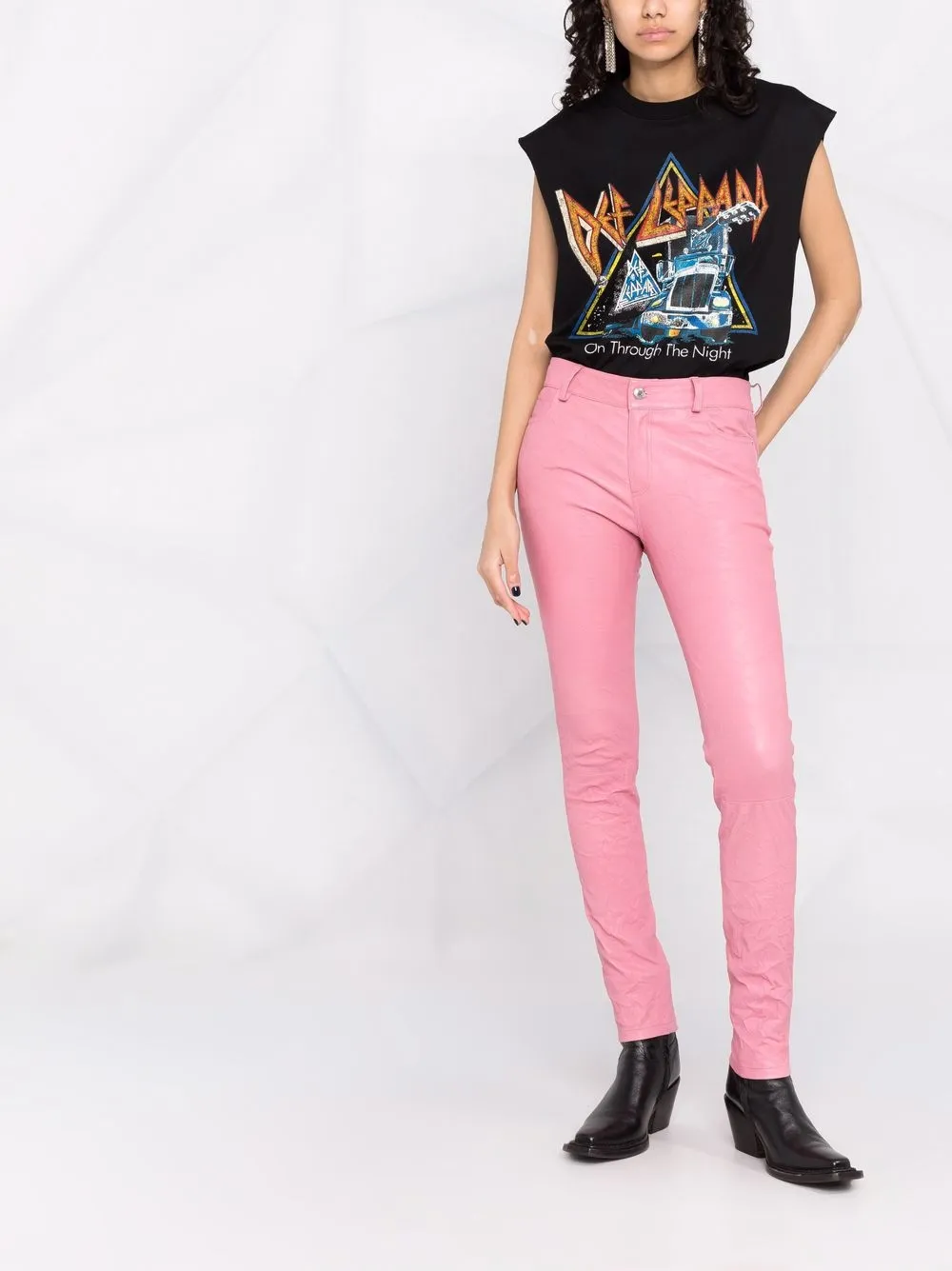 фото Zadig&voltaire кожаные брюки скинни