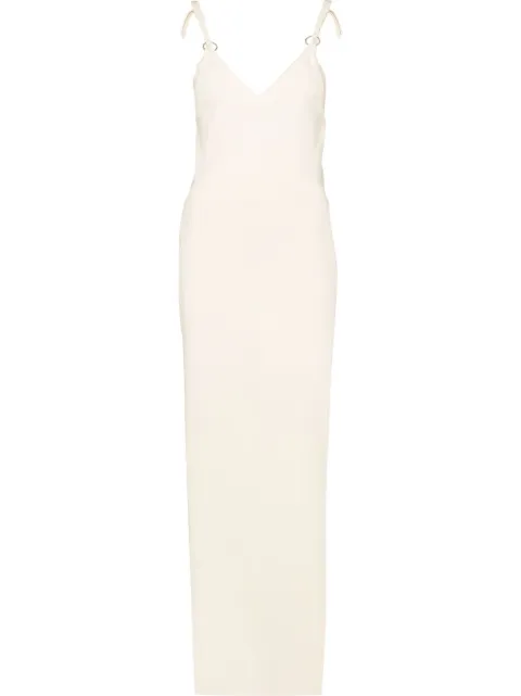 Rabanne cut out-detail maxi dress