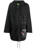 Garbage Tv graphic-print raincoat - Black