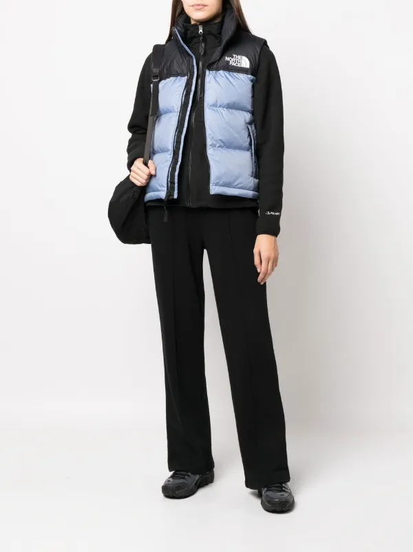 Nero Farfetch Donna Abbigliamento Cappotti e giubbotti Gilet Gilet Retro Nuptse imbottito 1996 