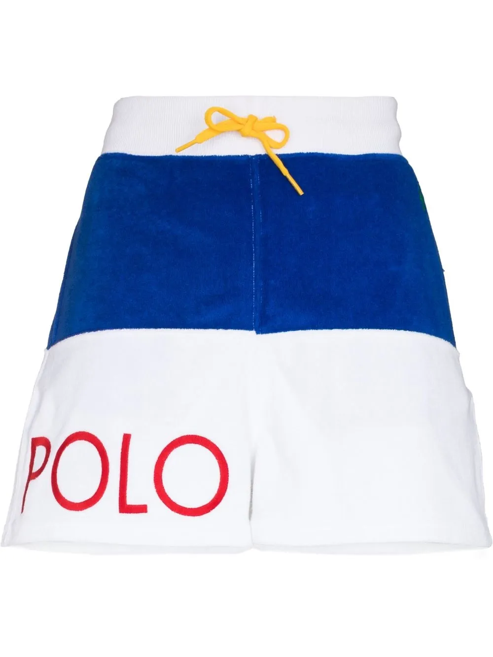 

Polo Ralph Lauren logo terrycloth shorts - White