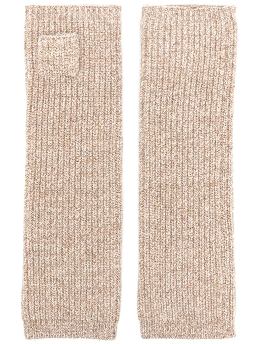 

Isabel Marant Patti fingerless merino wool gloves - Neutrals