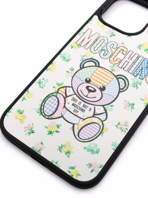 Moschino Teddy Bear Print Iphone 12 Pro Max Case Farfetch